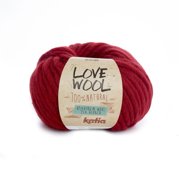 Katia Love Wool 115 röd