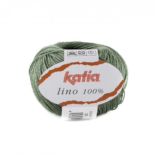 Katia Lino 100% 32 grön