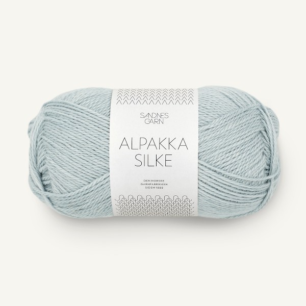 Alpakka Silke 7521 lys gråblå