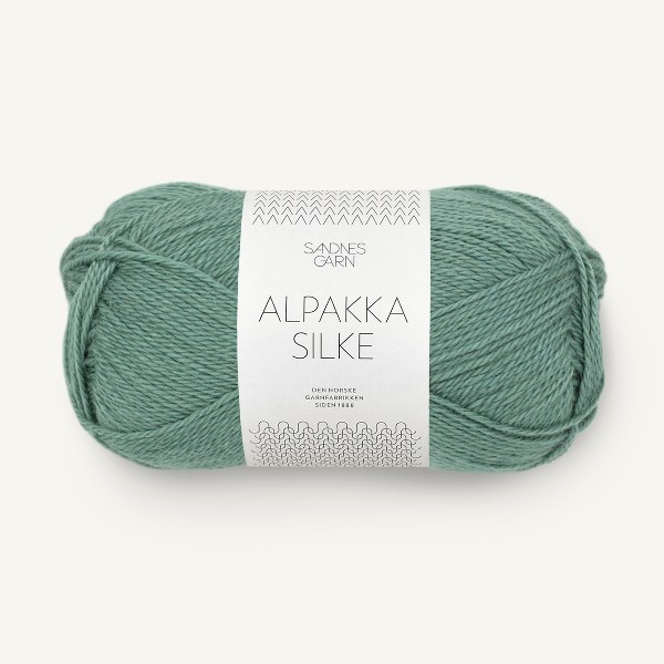 Alpakka Silke 7741 dammig grön