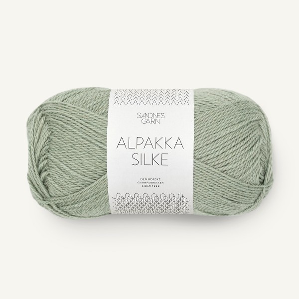 Alpakka Silke 8521 dammig ljusgrön