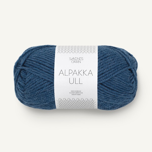 Alpakka Ull 6364 mörk blå