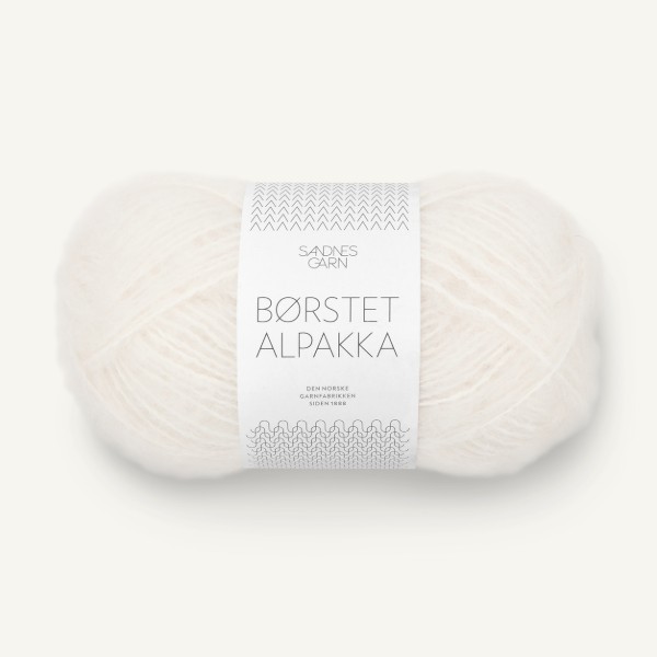Borstad Alpakka 1001 vit av hög kvalitet – perfekt för ditt nästa kreativa projekt. Alltid med snabb leverans och trygga betalningar.
