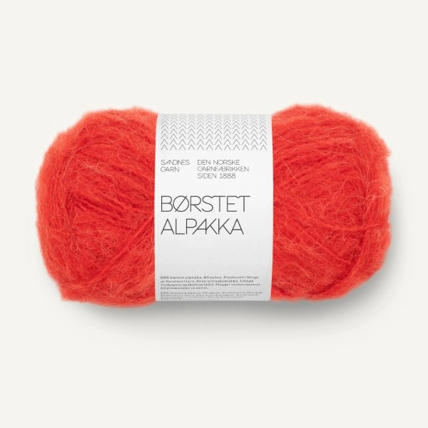 Borstad Alpakka 4018 Scarlet Red av hög kvalitet – perfekt för ditt nästa kreativa projekt. Alltid med snabb leverans och trygga betalningar.