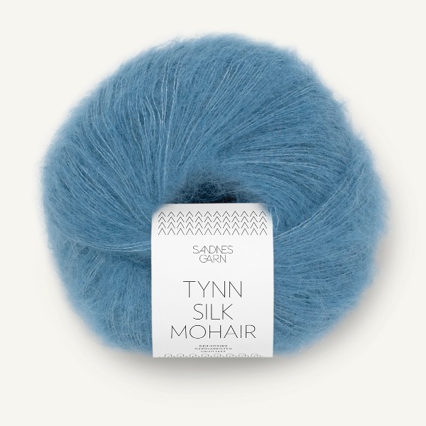 Tynn Silk Mohair 6042 mörk himmelsblå