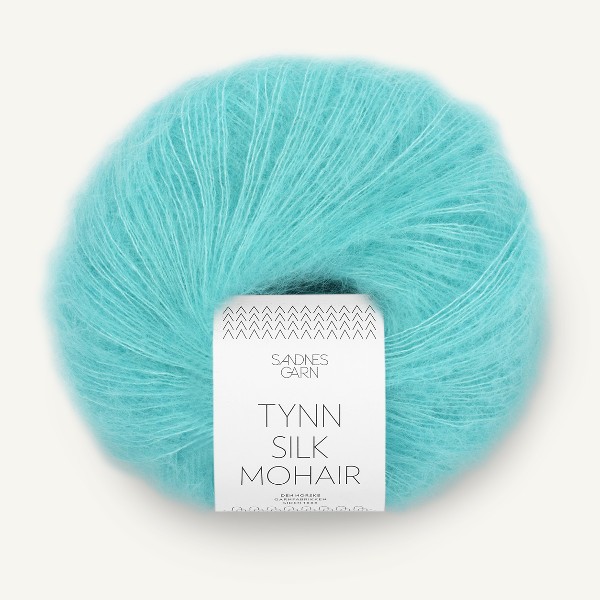 Tynn Silk Mohair 7213 blå turkos