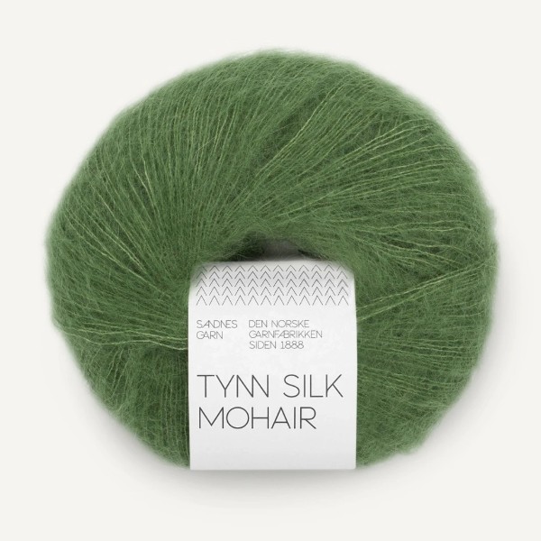 Tynn Silk Mohair 8753 vineyard green av hög kvalitet – perfekt för ditt nästa kreativa projekt. Alltid med snabb leverans och trygga betalningar.
