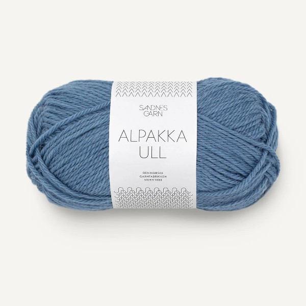 Alpakka Ull 6052 jeansblå
