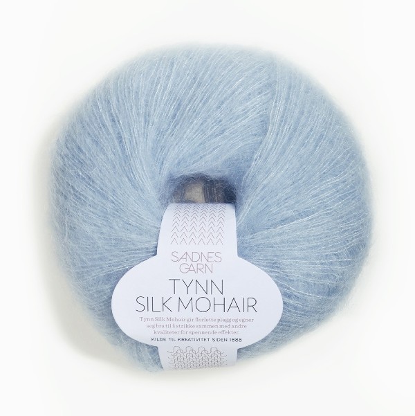 Tynn Silk Mohair 6012 ljus blå