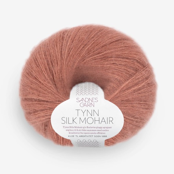 Tynn Silk Mohair 3553 stövet plommonrosa
