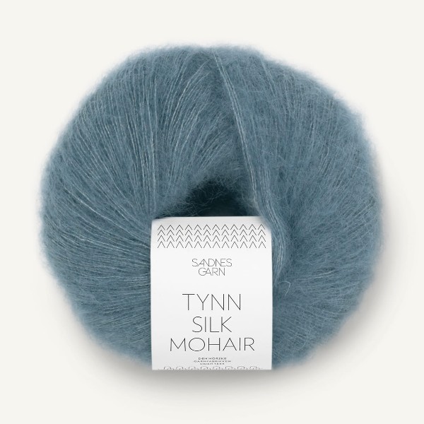 Tynn Silk Mohair 6552 isblå
