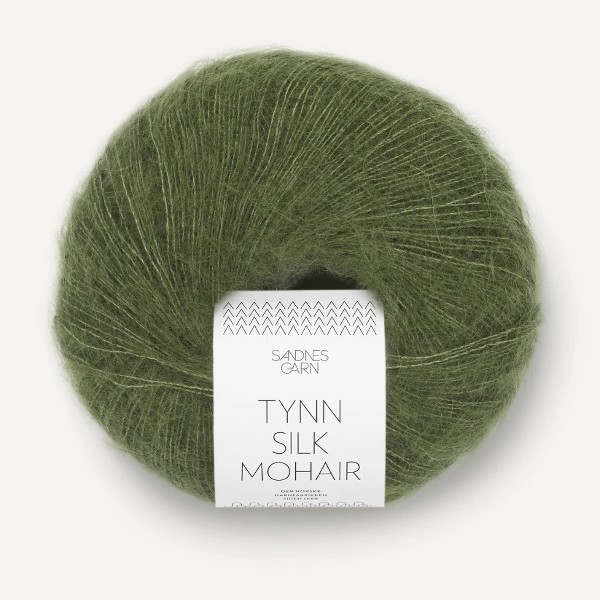 Tynn Silk Mohair 9062 olivgrön