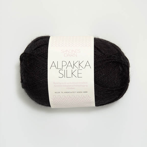 Alpakka Silke 1099 svart